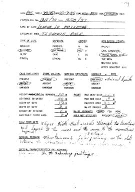 ARAL_SiteForm_Alfers,Joe_1985_ARAL645