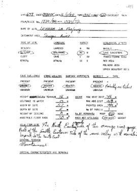 ARAL_SiteForm_Alfers,Joe_1985_ARAL673