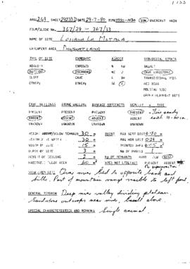 ARAL_SiteForm_Alfers,Joe_1980_ARAL249