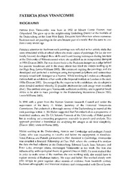 Biography Patricia Joan Vinnicombe